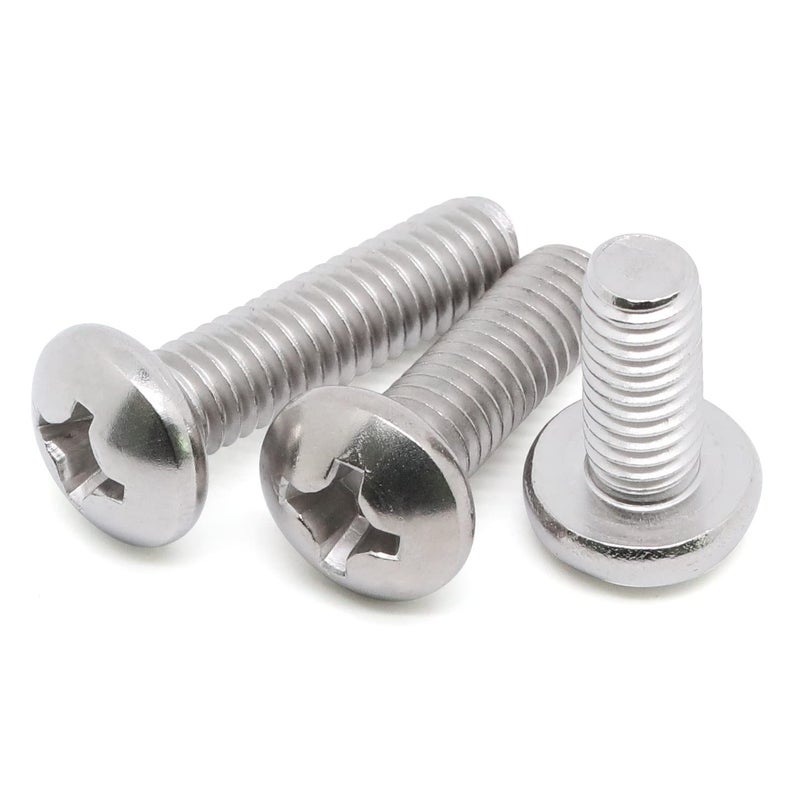 MewuDecor 10-24 x 1-1/2" (1/2" to 3" Available) Pan Head Machine Screws, Full Thread, 304 Stainless Steel 18-8, Pack of 50 - Image 5